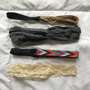 Set of 4 - Boho Headbands